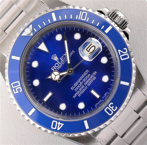 rolex submariner blau edelstahl|rolex submariner blue price new.